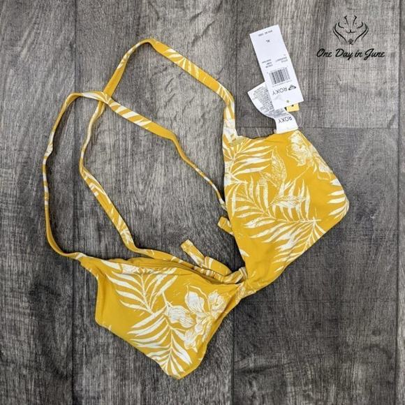 Roxy Beach Classics Fashion Fixed Tri Swim Top Size XL - Picture 3 of 4